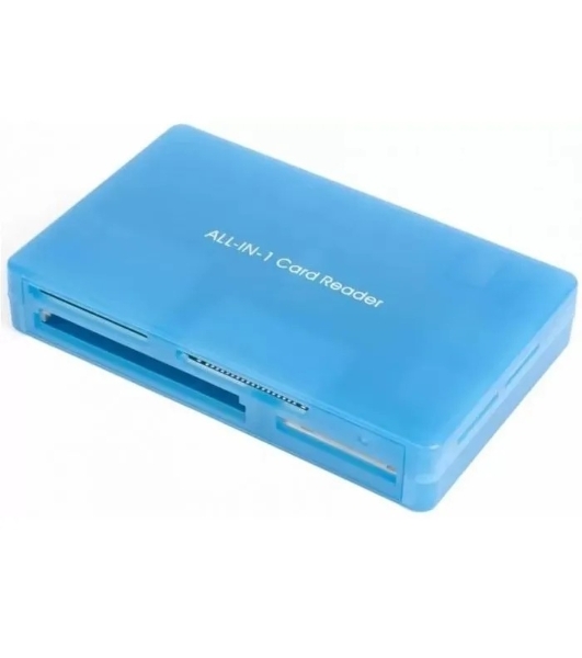 Карт-ридер AeroCool AMGCRM8300/синий/microSD/miniSD/SD/MMC/RS-MMC/MMCplus/MMC/MS Pro/MS/USB 2.0/пластик