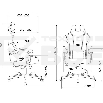 Кресло A4Tech Bloody GC-560 черный, ткань, 150 кг, подголовник, регулируемые подлокотники, механизм качания, фото7