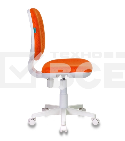 Кресло детское Бюрократ CH-W213/TW-96-1 оранжевый TW-96-1 (пластик белый)