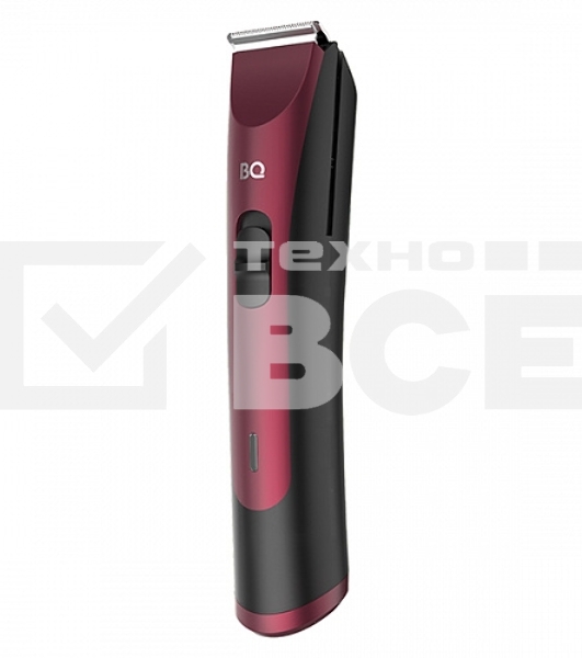 Триммер BQ TR1005 Burgundy. Мощность 3 Вт/Время зарядки до 10 часов/Время беспроводной работы 60 минут/Электропитание 110-240 В, 50-60 Гц/Самозатачивающиеся лезвия/Индикатор заряда батареи/Гребень 5, 3, 7, 9, 11 мм