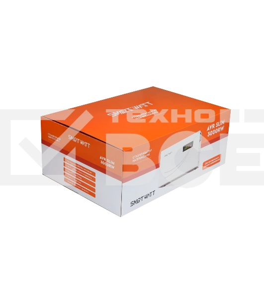 Настенный стабилизатор напряжения SMARTWATT AVR SLIM 3000RW (100W - 260W, 3000VA, 3 кВт, 50 Гц, LED-дисплей, релейный, Н