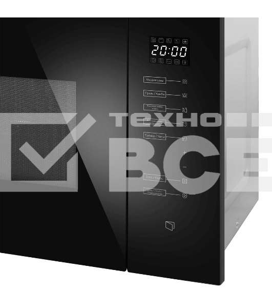Микроволновая печь встраиваемая Maunfeld MBMO925SGB09 черный, 25 л, 1450 Вт, переключатели -сенсор
