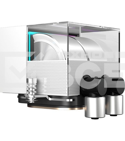 Система водяного охлаждения PcCooler DS360 WH Soc-AM5/AM4/1200/1700/1851 белый 4-pin Al LCD 300W Ret (DS360-WHNWXX-GL)