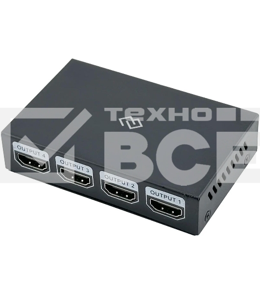 Сплиттер аудио-видео Digma DHSP-v1.4x4 HDMI (f)/4xHDMI (f) черный