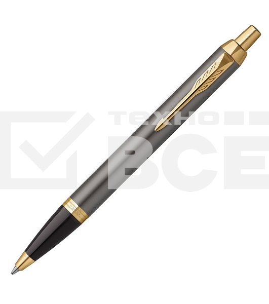 Ручка шариковая Parker IM Premium Grey Core GT (2214613) M, синие чернила, подарочная коробка