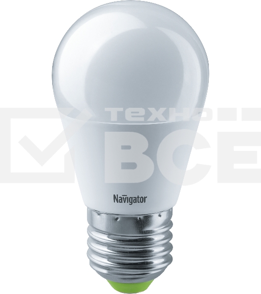 Лампа светодиодная Navigator 94 479 NLL-P-G45-5-230-4K-E27 5 Вт шар 4000К белый E27 400 лм 220-240В