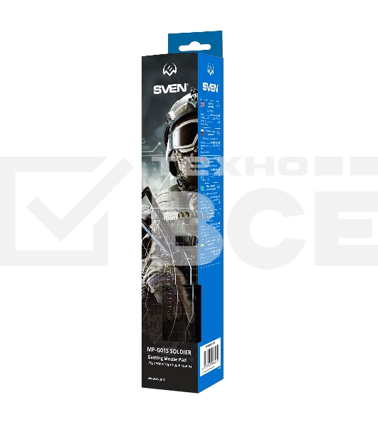 Игровой коврик для мыши (230 х 200 х 2 мм, ткань, резина) SVEN MP-G01S Soldier