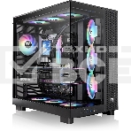 Компьютерный корпус Thermaltake View 380 XL TG ARGB черный без БП E-ATX 2x120мм 2xUSB3.0 audio bott PSU, фото 1