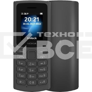 Мобильный телефон Nokia 105 TA-1557 DS EAC1 черный/угольный