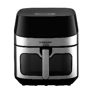 Аэрогриль Brayer 2044BR черный, 2200 Вт, 8 л, сенсор, 10 программ