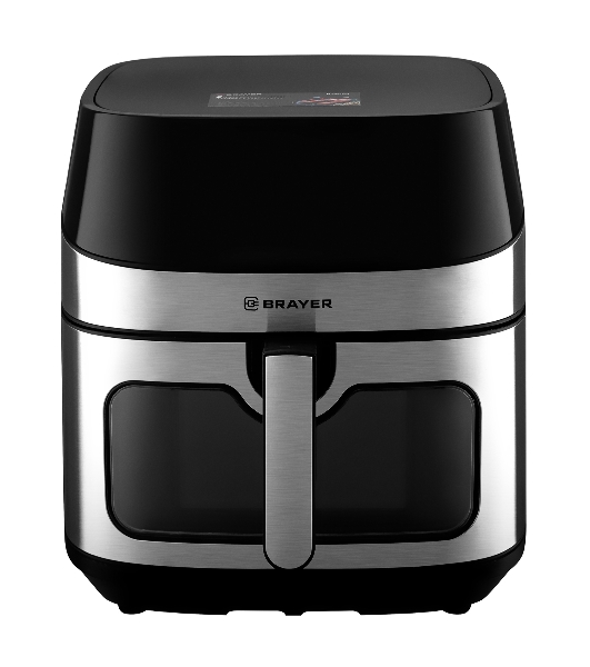 Аэрогриль Brayer 2044BR черный, 2200 Вт, 8 л, сенсор, 10 программ