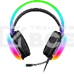 Гарнитура проводная игровая Defender Ignis черный, RGb, провод 2 м, фото2