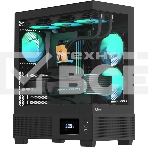 Компьютерный корпус AeroCool/Formula V Line Crystal E1 Black, ATX, TYPE-C*1, USB3.0*2, Switch Display Panel, фото 1