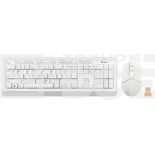 Комплект клавиатура+мышь A4Tech FStyler FG1012 беспроводной, USB, 1200 DPI, белый