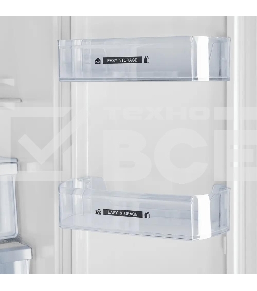 Холодильник Maunfeld MFF181NFB черный глянцевый, трехкамерный, 333/164л, морозилка сбоку, No Frost, Side by Side