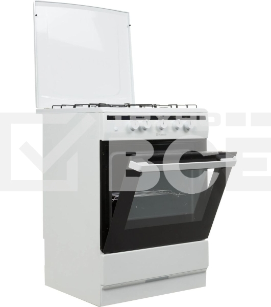 Плита газовая Hansa FCGW61000 белый, конфорок 4 шт, духовка 58 л, 60 см x 85 см x 60 см