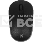 Мышь беспроводная Defender Datum MM-285 черный, 1600 dpi, радиоканал, USB, кнопки - 3, фото 1