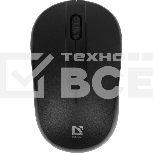 Мышь беспроводная Defender Datum MM-285 черный, 1600 dpi, радиоканал, USB, кнопки - 3