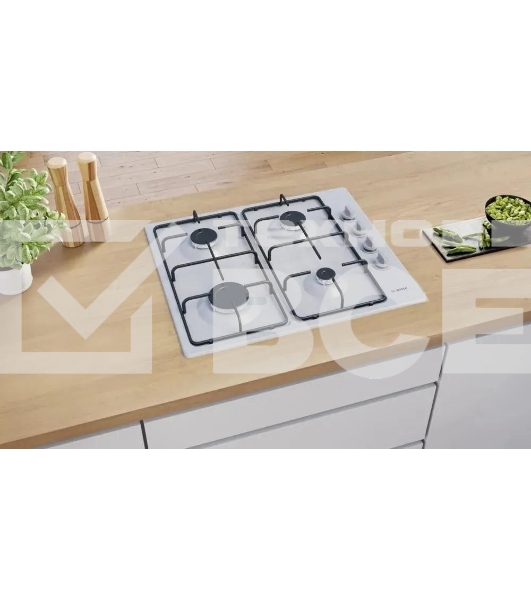 Газовая варочная поверхность Bosch PBP6C5K80O нержавеющая сталь