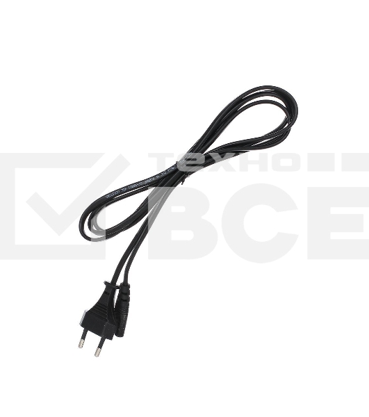 Кабель Telecom Кабель (TP228-IEC320-C7--CEE7/16-1.8-B) для аудио-видео техники IEC-320-C7--розетка 220V, 2-pin, 1.8м, черный