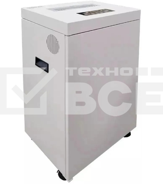 Шредер Office Kit S500 0,8x2 белый (секр.P-7) фрагменты 7лист. 50лтр. скобы пл.карты CD