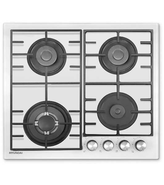 Газовая варочная поверхность Hyundai HHG 6438 WG белый