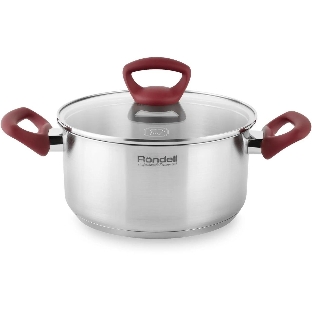 Кастрюля Rondell Heidi RDS-1113, 2.8л, 20 см, с крышкой, сталь