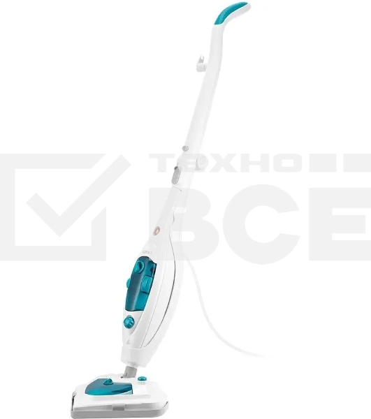 Швабра паровая Kitfort КТ-3908 белый/бирюзовый