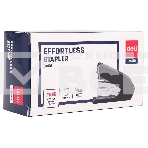 Степлер Deli E0466BLCK Pro 24/6 26/6 (30листов) встроенный антистеплер черный 50скоб закрытый, фото8