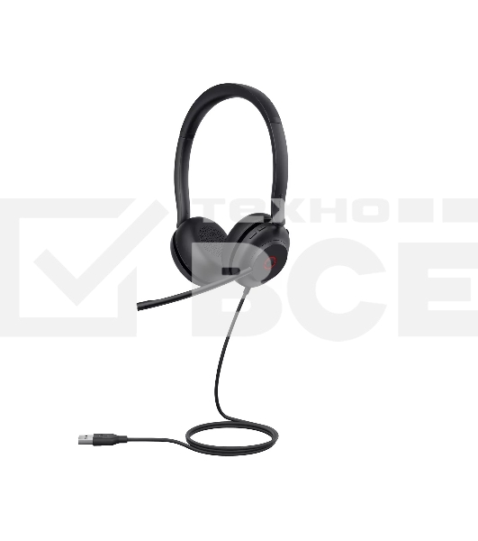 Гарнитура проводная Yealink UH35 Dual UC черный 1308137