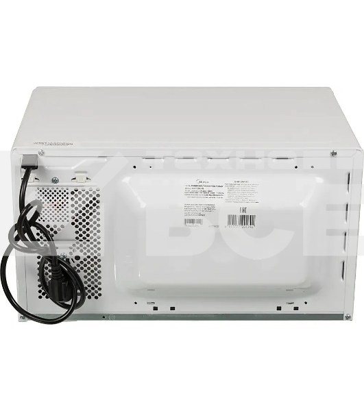 Микроволновая печь Midea MM720CFB белый, 20 л, 700 Вт, переключатели - поворотный механизм