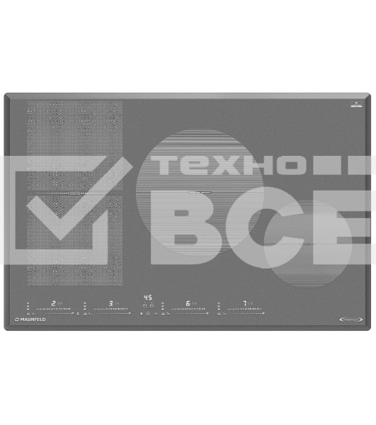 Индукционная варочная панель Maunfeld CVI804SFLGR Inverter серый