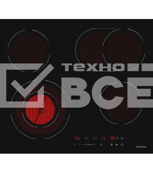 Электрическая варочная поверхность Darina 6Р Е328 B черный