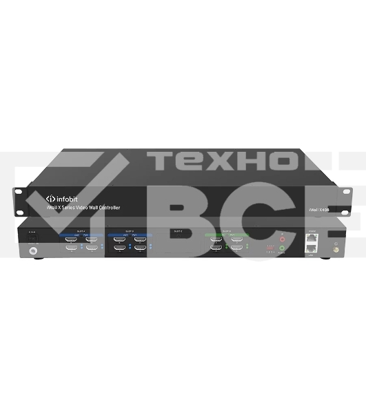 Контроллер видеостены Infobit iWall X408 разрешение 1080Р, 4х8 HDMI