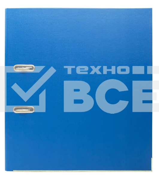 Папка-регистратор Silwerhof 1890085 A4 50мм, двусторонний ПВХ, синий, металлическая окантовка, сборная, сменный карман на корешке