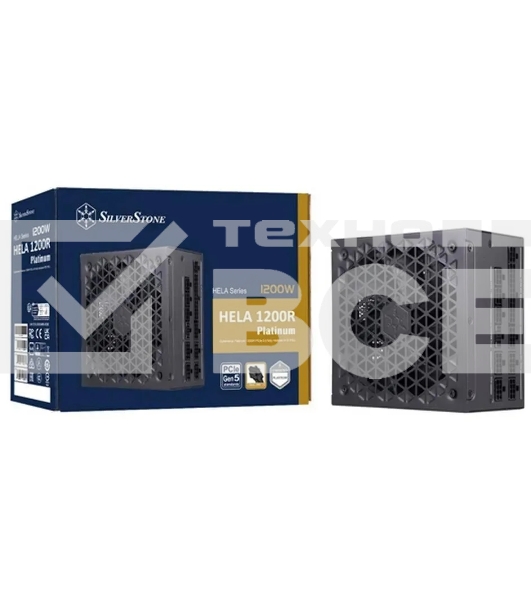 Блок питания Silverstone HELA 1200R RTL (SST-HA1200R-PM), 1200Вт, 80 PLUS Platinum, 135мм, модульный, черный