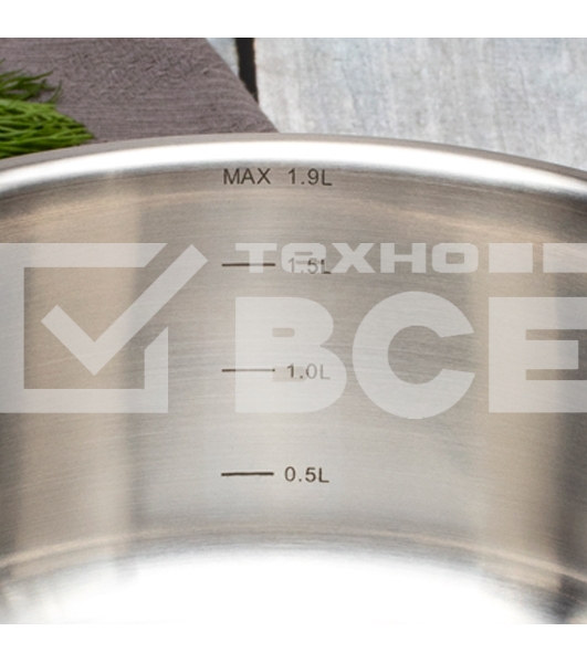 Кастрюля TalleR TR-17307 Метод нержавеющая сталь 18/10, 1,9 л