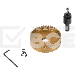 Коронка по металлу Denzel HSS, 68 мм, нитридтитановое покрытие, фото5