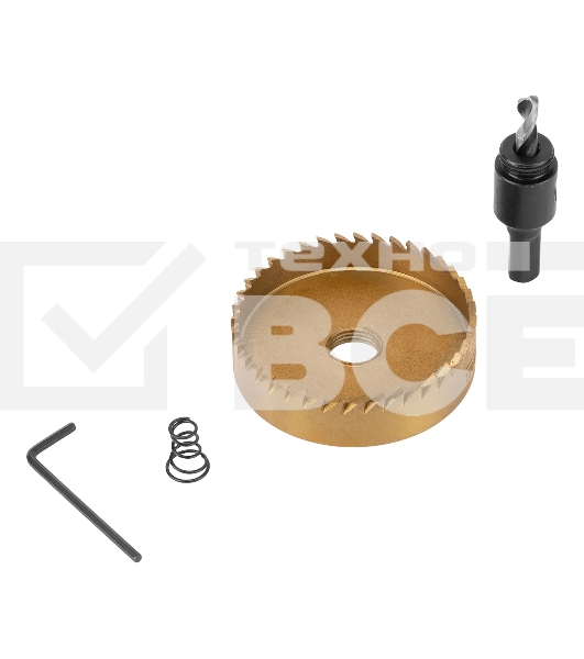 Коронка по металлу Denzel HSS, 68 мм, нитридтитановое покрытие