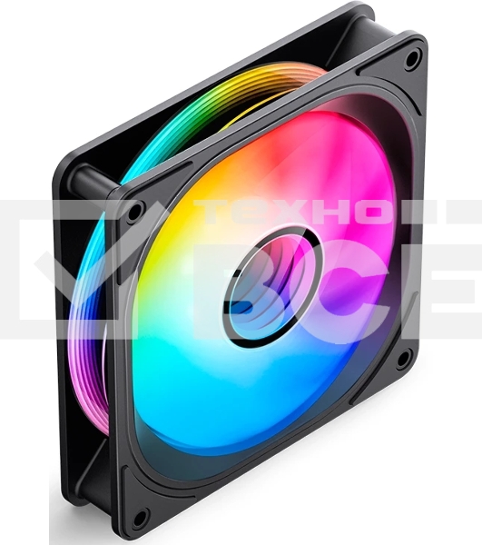 Вентилятор для корпуса JONSBO FR-606BR Reverse (120x120x25мм, 4-pin PWM, ARGb, 35.99CFM, 26.5dBA, 1500RPM, черный)