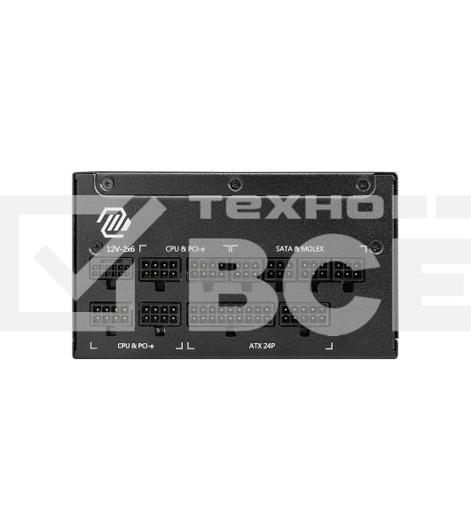 Блок питания MSI MAG A1250GL PCIE5, 1250W, 80 PLUS Gold, полностью модульный, ATX 3.0, PCIE5