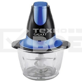 Измельчитель электрический Galaxy Line GL 2357, синий, стеклянная чаша 0,75 л, 400 Вт, импульсный режим