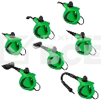 Универсальный ручной отпариватель-пароочиститель Endever Odyssey Q-463, зеленый/черный, мощность 1100 Вт, давление 3,5 бар,производ. 35 г/мин, 6 шт/уп, фото3