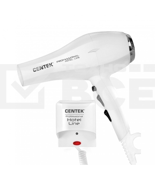 Фен Centek CT-2251 белый, 2100 Вт, ионизация