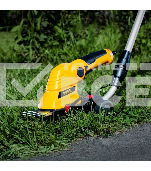 Ножницы-кусторез Denzel G801E с телескопической штангой аккумуляторные с акк. 7,2В Li-Ion 1,5 А·ч