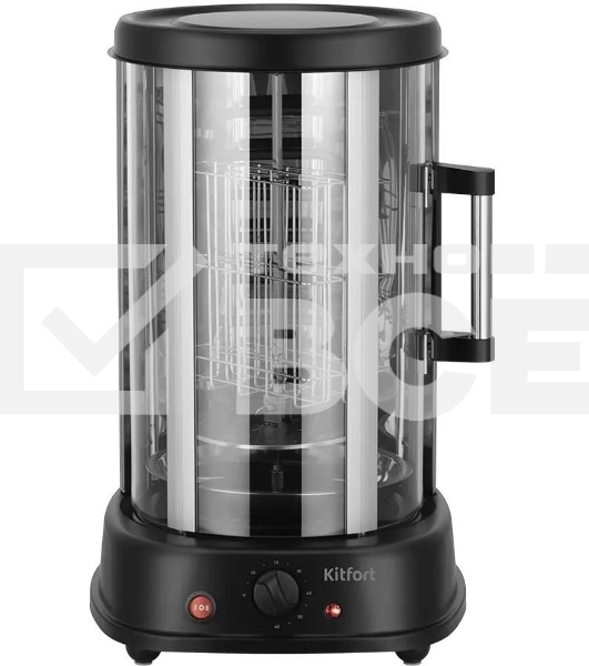 Шашлычница электрическая Kitfort КТ-1411 1500Вт серебристый/черный