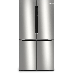 Холодильник Bosch KFN96VPEA серебристый трехкамерный 405/200л морозилка снизу, No Frost, Side by Side, фото 1