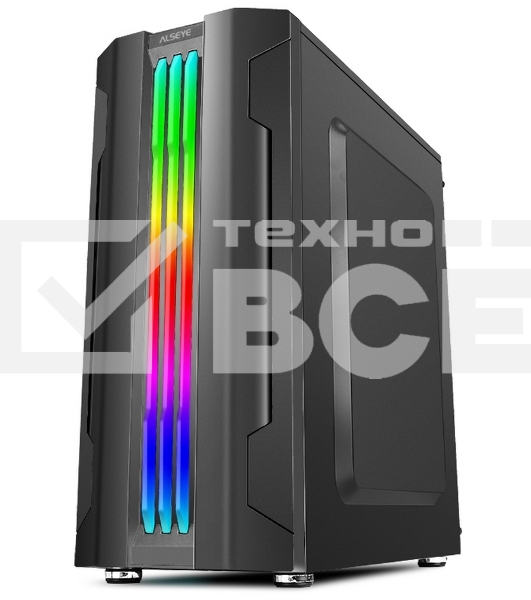 Корпус ALSEYE Auro 3.0-B Mini-ITX/Micro ATX/ATX, USB2.0*2+HD Audio+USB3.0*1, 