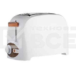 Тостер Centek CT-1420 (белый) 750 Вт, 7 уровней мощности, теплоизолированный корпус, функция отмены
