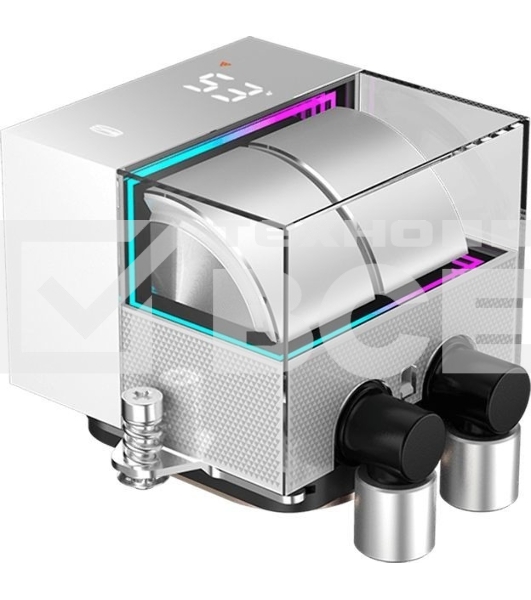 Система водяного охлаждения PcCooler DS360 WH Soc-AM5/AM4/1200/1700/1851 белый 4-pin Al LCD 300W Ret (DS360-WHNWXX-GL)